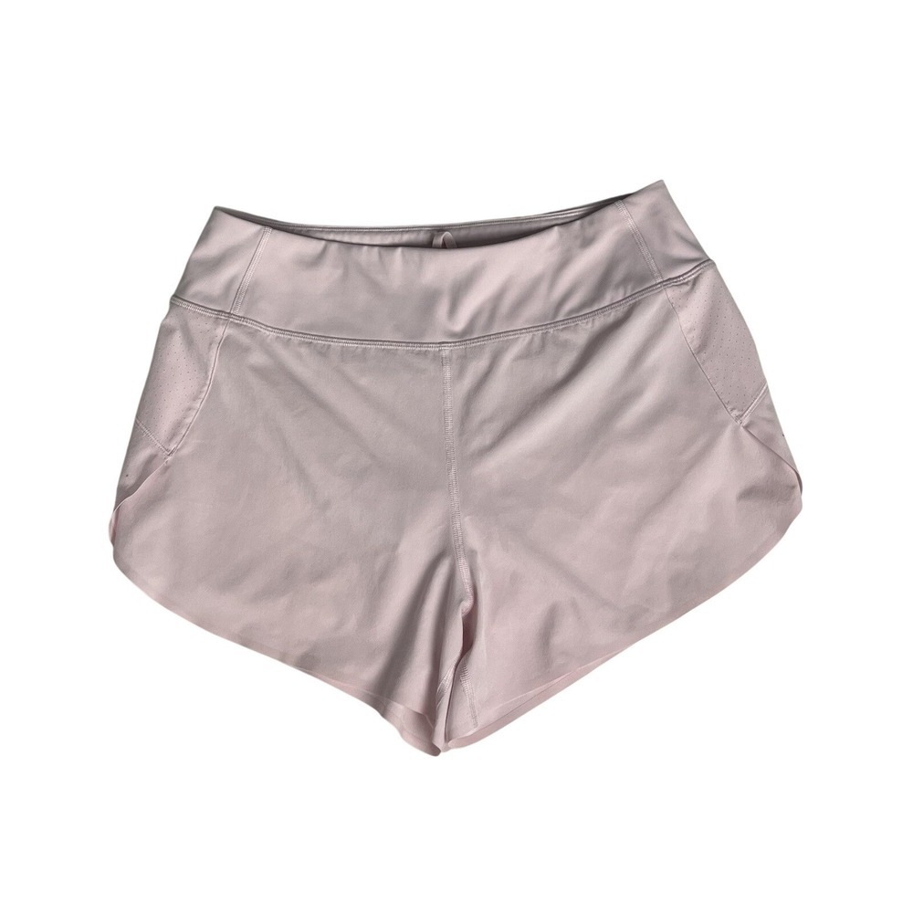 ATHLETA Women's Run With It 3.5" Zip Pocket Athletic Shorts Size SP Pink